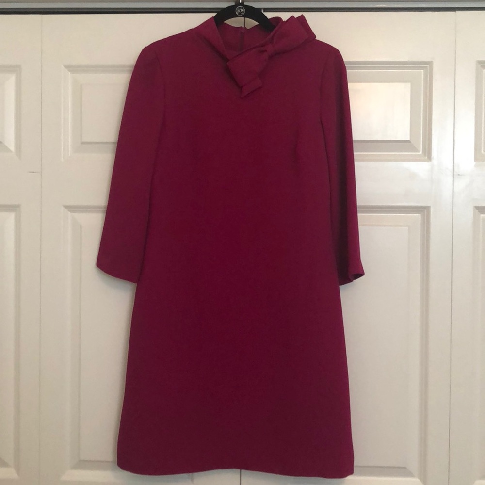 Nordstrom (Eliza J) Pink-Purple Bow Shift Dress